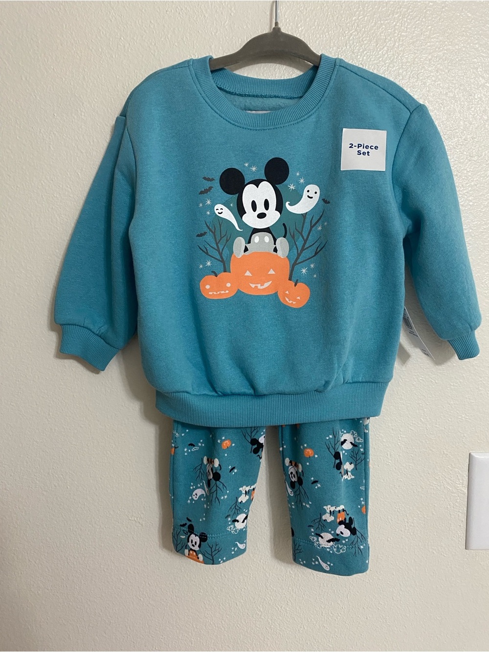 Mickey Mouse Teal Halloween Toddler 2-Piece Set